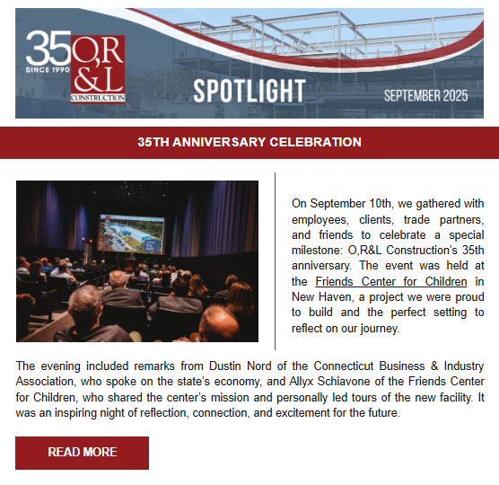 O,R&L Construction September 2025 Spotlight